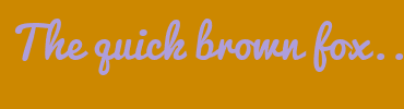 Image with Font Color AE9EDB and Background Color CC8800